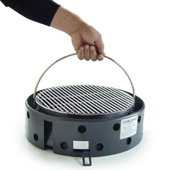 Volcano Grills storage bag collapsed for compact transport.