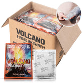 VOLCANO XL hand warmers bulk box for camping and cold weather warmth.