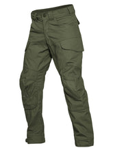 VoLIta tactical pants tear-resistant ripstop fabric on a rugged trail for durability