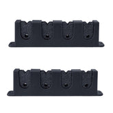 VONNST fishing rod holders on wall mount for four rods, secure and organized storage