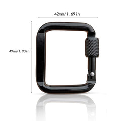VONNST lightweight square carabiner ideal for hiking and travel gear