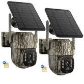 VOOPEAK 4G LTE trail camera front view for reliable wildlife monitoring in remote areas.