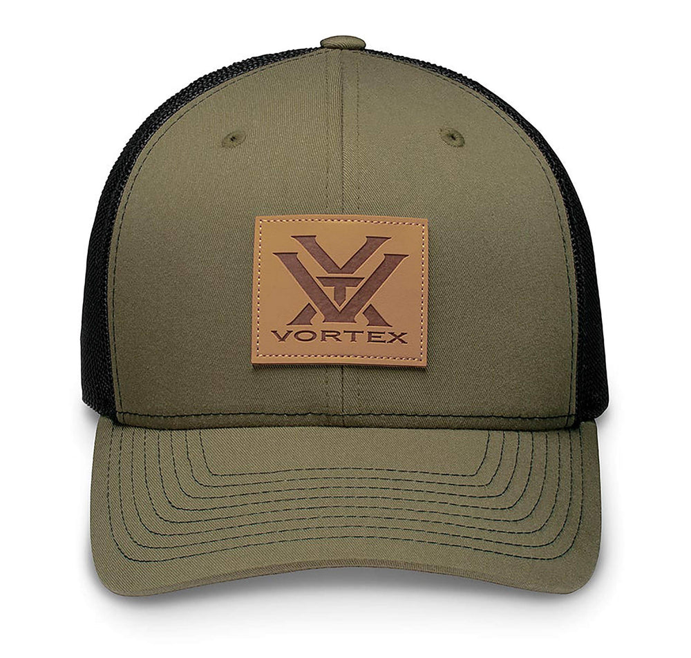 Vortex Barneveld 608 Snapback Cap Green front panel shows structured fit for all-day comfort.