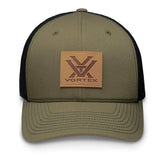 Vortex Barneveld 608 Snapback Cap Green front panel shows structured fit for all-day comfort.