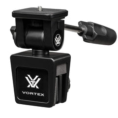 Vortex car window mount attached to car window securing binoculars for hands-free viewing