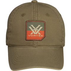 Side view of Vortex Cut Back Twill Cap showing adjustable buckle