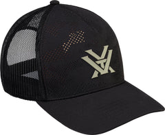 Vortex Through and Through Camo Caps front view showing subtle camouflage design.