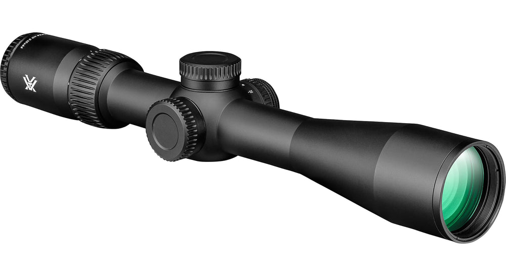 Vortex Viper HD 3-15x44 30mm tube close-up for rugged field use.