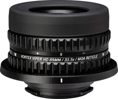 Vortex Viper HD 85mm reticle eyepieces front view for precise range measurement