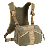 VOTAGOO GEAR fishing chest pack front view demonstrates rapid access to forceps and tools on the water.
