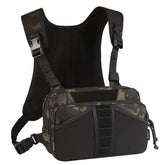 VOTAGOO GEAR fishing chest pack front view with quick-access pockets for on-water organization.