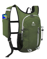 VPBAGE small hiking backpack with front phone holder enables quick-access calls on trails.