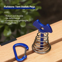 VPTMRP aluminium tent stake with fishbone base for quick deck mounting