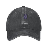 VunKo American US flag cap front view with vintage style and breathable comfort.