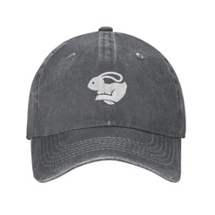 VunKo Cute Rabbit Running cap, front view, playful logo and casual style.