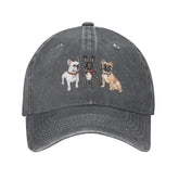 VunKo denim trucker hat with vintage washed finish for versatile daily wear.