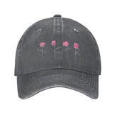 VunKo cap with funny rose abstract print for casual, eye-catching style