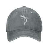 VunKo Lizard cap with cool gray denim for casual everyday wear.