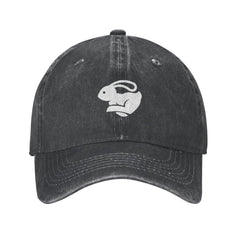 VunKo vintage denim hat front view for casual daily wear.
