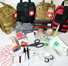 VVIITOP IFAK chest seal included for rapid bleeding control use.