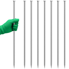 VVOKGO 24-inch rebar stake anchors sturdy ground for reliable installations like speed bumps.