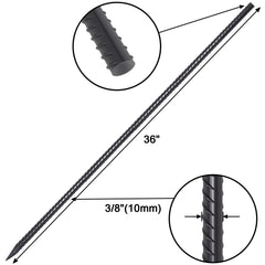 VVOKGO Rebar Stakes with chisel point enabling easy soil penetration