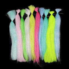 Vzuiwkfmr crimped flash hair enhances lures for lifelike water movement.
