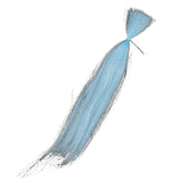 Vzuiwkfmr luminous lake blue fibers for two-piece minnow streamers, enhanced visibility.