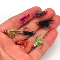 Vzuiwkfmr brown mayfly nymph lure mimics prey in streams for trout.