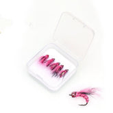 Vzuiwkfmr pink mayfly nymph lure for quick sinking and realistic trout targets.