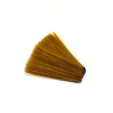 Vzuiwkfmr two-piece tapered nylon fibers in brown and amber for versatile fly tying.