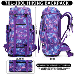 W WINTMING hiking backpack laptop compartment protects devices during travel.