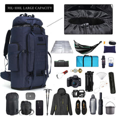 W WINTMING breathable mesh shoulder straps relieve shoulder strain during long treks.