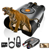 Waaniynan True 4K Night Vision Binoculars front view for high-resolution 4K video and stills.