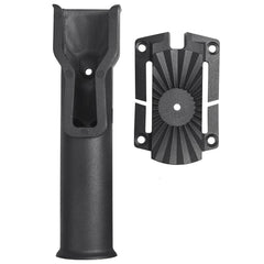 Wading belt rod holder mounted on wader belt