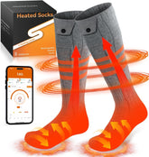 Waestcia heated socks app control interface shows Bluetooth warmth on the go.