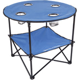 Wakeman Camp Table top view showing ample space for snacks and drinks