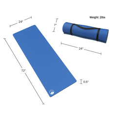 Wakeman 0.5-inch foam sleeping mat showing non-slip texture for stability