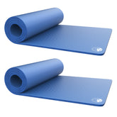 Wakeman sleeping mat set rolled with carry strap for easy transport