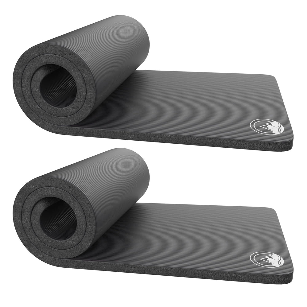 Wakeman 2-pack foam sleeping mats for camping with quick setup
