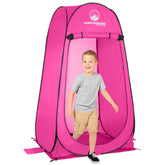 Wakeman Kid Size Pop Up Tent folded in its 21-inch carry bag.