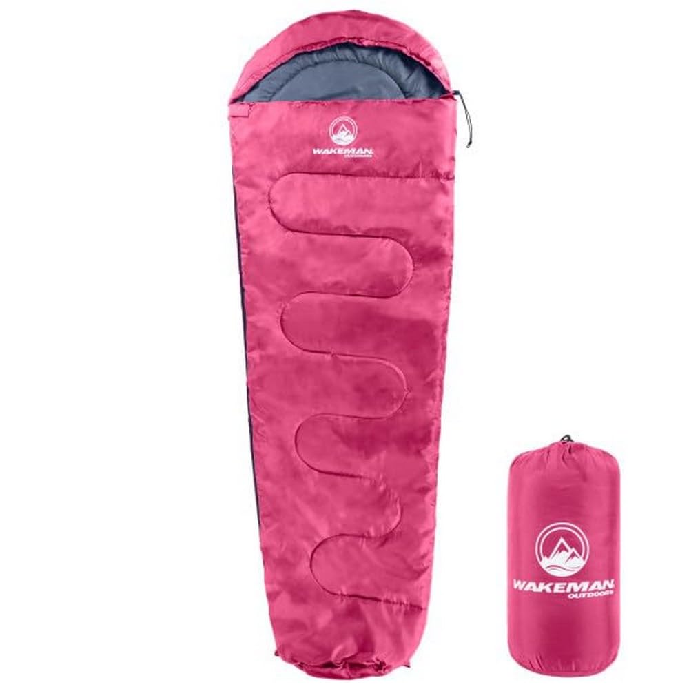 Wakeman Mummy Sleeping Bag hood close-up for snug warmth on cold nights