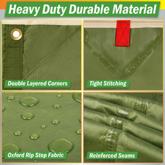 Wakeman Outdoors folded tarp inside carrying bag for compact travel
