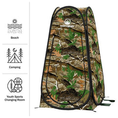 Wakeman camo pod dual-door for privacy or ventilation