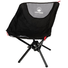 Wakeman portable camping chair folded for compact travel and easy storage.