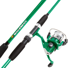 Wakeman Swarm Series spinning rod in emerald green, ideal for versatile shore fishing