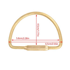 Walfront brass oval ring clip Annular shape offers secure key organization.