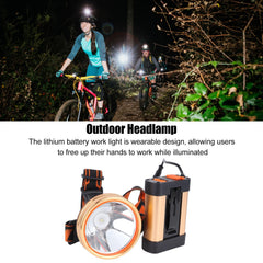 Walfront headlamp 1800mAh battery powers extended outdoor sessions