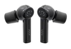 Walker's Disrupter Earbuds in-ear design for secure, comfortable fit during activity.