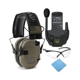 Walker's Razor Slim electronic muff in FDE Patriot offers discreet hearing protection with amplification.